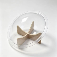 Dôme de lumière naturelle hémisphérique personnalisé en PC transparent, couverture en polycarbonate à haute transmission lumineuse, anti-grêle, anti-vieillissement