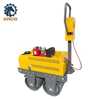 Compacteur routier hydraulique à double tambour de 0,5 tonne à haute efficacité, compresseur d'asphalte diesel pour la construction de chaussées