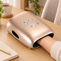 Masseur de main électrique OEM ODM, mini appareil de massage des mains sans fil rechargeable avec chaleur et compression d'air pour soulager les paumes