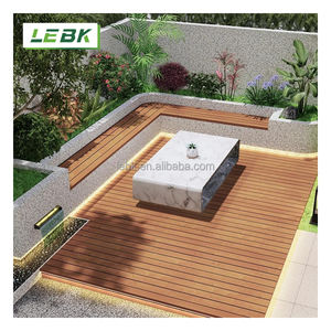 Échantillon gratuit Carreaux de terrasse modernes étanches 23MM en teck gaufré 3D durable et antidérapant WPC planches pour parc revêtement de <span class=keywords><strong>sol</strong></span> extérieur - Product Image 5
