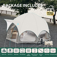 Tente gonflable Coody Dome - Beige - Vente flash - Tente de glamping gonflable - Tente d'extérieur pour le camping et le glamping