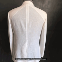 Setelan Pria Putih Single Breasted Notch Lapel Katun Ringan Blazer Musim Panas Celana Dua Potong Pernikahan Bisnis Kasual Custom