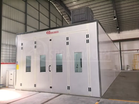 Cabine de peinture électrique personnalisée avec rideau d'eau et four de séchage pour meubles