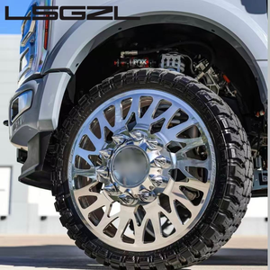 Jantes forgées personnalisées LSGZL pour double essieu 22x10J 24x14J 26x14J, jantes Chevy double essieu 8 trous, roues de camion 8x210 8x65 10x225 - Product Image 2