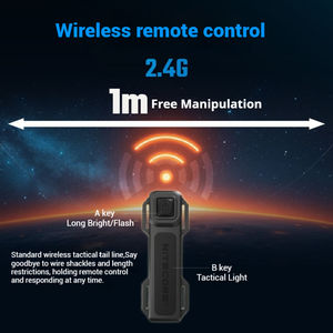 Senter LED Industri Aluminium Alloy IP68 Jangkauan 1300 Meter Pencahayaan Jarak Jauh Tahan Air untuk Pencarian dan Penyelamatan Luar Ruangan Gua - Product Image 6