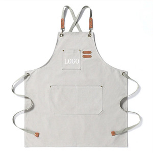 Tablier rose pour <span class=keywords><strong>chef</strong></span> de restaurant ou café, résistant à l'usure, imperméable, anti-taches, avec 3 poches et logo brodé personnalisé à bas prix - Product Image 6