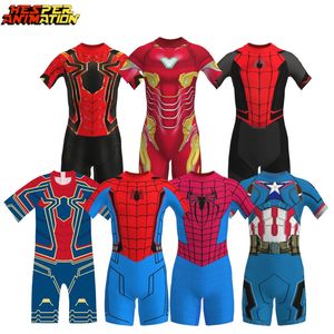 Traje de baño de una pieza de secado rápido Spider Boy Super Hero Iron Spidet hombres traje de baño para niños niño traje de baño impermeable de una pieza - Product Image 1