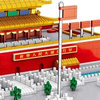 Bloques de Construcción Lezi TIAN an MEN 2024, Juguete Educativo de Plástico ABS, Modelo de Ensamblaje DIY, Construcción a Escala 1:8, Juego de Microbloques