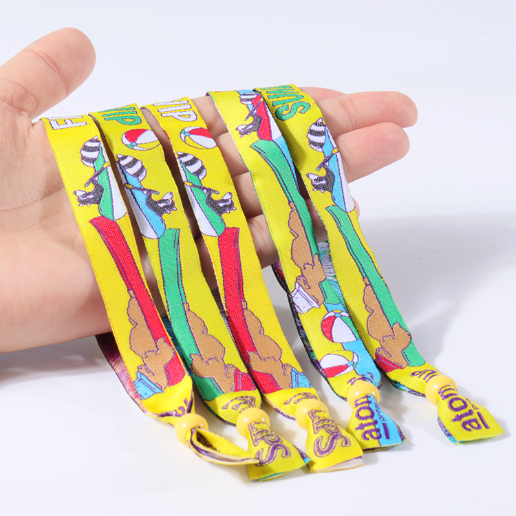 厂家直销环保节日面料编织腕带 - buy festival fabric woven