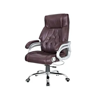 De luxe À Dossier Haut En Cuir Marron Chaise De Bureau Exécutif A837