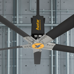 Ventilateur mural HVLS industriel, moteur à haut volume et basse vitesse, économe en énergie, pales en alliage d'aluminium pour entrepôt, usine, commerce - Product Image 1