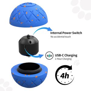 Smart Interactive Dog Toy Eco-Friendly E-TPU Material IPX7 Waterproof Automatic Moving <b>Bouncing</b> Rotating Air <b>Ball</b> - Product Image 6