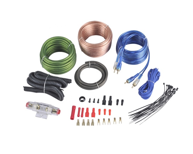 Car Audio Wiring Kit 8Ga JLD Audio Custom-made Ofc or Cca Car Amplifier Wiring Kit RCA PVC