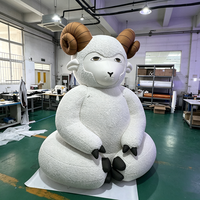 Chèvre gonflable personnalisée, mouton gonflable, animal gonflable de dessin animé pour la décoration ou la publicité