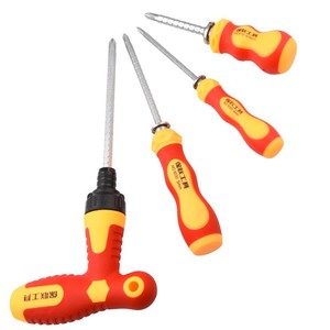Jeu de tournevis Baolian, Phillips, à cliquet, magnétique, en acier 45, poignée antidérapante, kit d'outils de bricolage pour la maison - Product Image 1