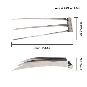 Garras de Lobo de Metal con Luces LED, Accesorio de Cosplay para Disfraz de X-Men - Product Image 6