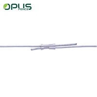 Pure aluminium elektrische omheining krimphuls met dubbele opening voor stalen draadverbinding, anti-deformatie compressiehuls