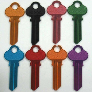 Llave en blanco de latón niquelado LW4 adecuada para tiendas de cerrajería - Product Image 4