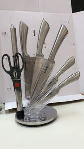 <span class=keywords><strong>Set</strong></span> di <span class=keywords><strong>coltelli</strong></span> <span class=keywords><strong>da</strong></span> cuoco professionale <span class=keywords><strong>da</strong></span> cucina in acciaio inossidabile 9 pezzi - Product Image 4