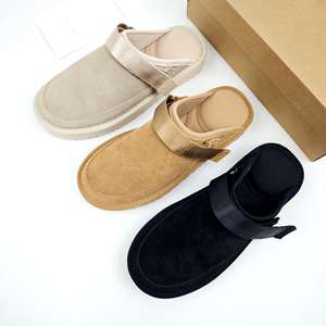 <span class=keywords><strong>Sandales</strong></span> plates à enfiler en <span class=keywords><strong>fourrure</strong></span> pour femmes <span class=keywords><strong>UGG</strong></span>, à bout fermé, grandes tailles, chaussures décontractées d'extérieur - Product Image 1