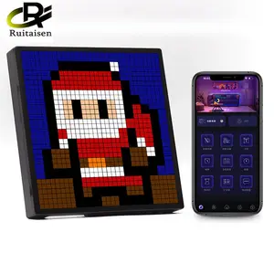 Ruitaisen Art Digital Photo Frame LED Matrix Pixel Display APP Controle Programável Night Light Game Room levou painel matriz