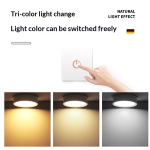 <span class=keywords><strong>Plafonnier</strong></span> <span class=keywords><strong>LED</strong></span> en aluminium ultra-fin à montage en surface, design minimaliste moderne, petite taille pour salon, chambre, entrée, couloir - Product Image 2