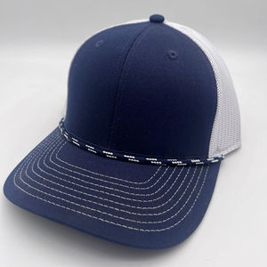 Casquette de baseball ajustable pour homme à 6 panneaux avec logo brodé 3D personnalisé, maille respirante et cordon décoratif - Product Image 4