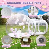 Maison de ballons de fête pour enfants dôme d'igloo en cristal gonflable clair géant maison de ballons à bulles gonflables transparents