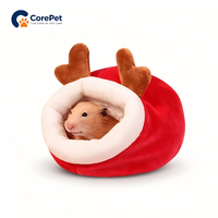 Nid d'hiver en polaire chaude pour hamster, avec doubles crochets, amovible et lavable, pour hamster syrien, sugar glider, rat, petite maison de couchage pour animaux de compagnie