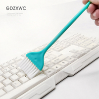 Brosse longue vert aqua en plastique PP pour salon de coiffure professionnel, ustensiles de cuisine, nettoyage domestique et clavier - Vente en gros