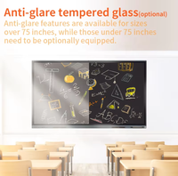Tableau blanc interactif intelligent 4K UHD de 55 à 110 pouces pour salle de classe et réunions, OEM ODM