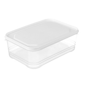 Food Storage <b>Container</b> Rectangle Plastic Lid Airtight Fresh Keeping Fruit Box <b>Refrigerator</b> Freezer Use - Product Image 5