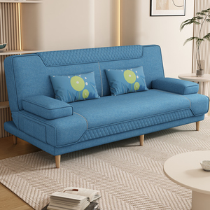 Диван-кровать двойного назначения для небольшой семейной квартиры, современный минималистичный дизайн, с кожаной обивкой, устойчивой к царапинам кошками, диван-кровать для отдыха - Product Image 3