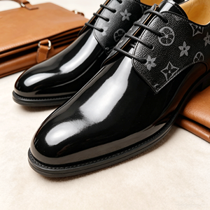 Colección de Bodas 2026, <span class=keywords><strong>Zapatos</strong></span> de Esmoquin Clásicos para <span class=keywords><strong>Hombre</strong></span>, <span class=keywords><strong>Negros</strong></span>, con Brillo Espejo, de Cuero <span class=keywords><strong>Charol</strong></span>, Oxfords, <span class=keywords><strong>Zapatos</strong></span> Formales para Caballero - Product Image 3