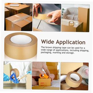 Nhà sản xuất cung cấp chất lượng cao tự nhiên sinh thái thân thiện nâu 2inch heavy duty có thể tái chế tự dính Kraft gói băng - Product Image 6