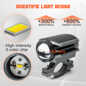 Feux de travail LED universels pour conduite tout-terrain, 20W, pour tracteurs, feux de travail LED clignotants, faisceau haut et bas, phare LED pour moto - Product Image 3