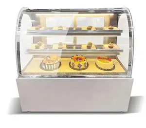 New Product Portable Glass Bread Bakery Display Cabinet Showcase