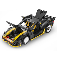 Modèle de voiture de course éducative Cada C63001 Cyber Turbo-V Super Car, blocs de construction, nouveau jouet en briques pour enfants
