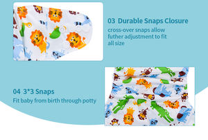 AnAnBaby le <span class=keywords><strong>Roi</strong></span> <span class=keywords><strong>Lion</strong></span> Couche lavable réutilisable à motifs imprimés numériques - Product Image 4