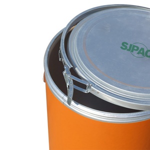 En stock, grand seau de stockage pour aliments et friandises, orange, écologique, épaisseur 3 mm, avec impression personnalisée pour une utilisation promotionnelle - Product Image 5
