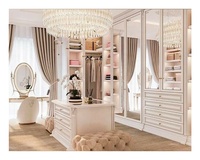 Placard îlot en bois rose pour filles, modèles français, armoire, commode, meubles de chambre à coucher