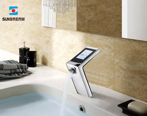 Robinet thermostatique intelligent de bassin automatique SUNDREAM robinet d'eau numérique robinet tactile électrique avec panneau LCD application robinet intelligent - Product Image 1
