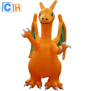 CH Charmander chủ đề quảng cáo bơm hơi tùy chỉnh để bán, quảng cáo tùy chỉnh linh vật bơm hơi