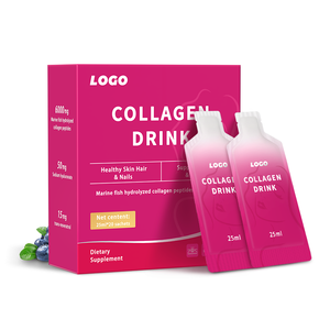 Suplemento de colágeno de etiqueta privada Cuidado DE LA PIEL Blanqueamiento DE LA PIEL Péptido de colágeno marino Bebida líquida Suplemento alimenticio para la piel - Product Image 1