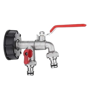Adaptateur double <span class=keywords><strong>robinet</strong></span> <span class=keywords><strong>pour</strong></span> réservoir d'eau de jardin, connecteur de réservoir d'eau, <span class=keywords><strong>robinet</strong></span> BC, connecteur de réservoir de carburant, <span class=keywords><strong>1000</strong></span> <span class=keywords><strong>litres</strong></span>, <span class=keywords><strong>pour</strong></span> la maison et le jardin - Product Image 1