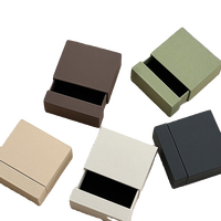 Boîte cadeau de luxe personnalisable et recyclable pour bijoux, design boîte à tiroir, emballage rigide, prend en charge l'impression de logo personnalisé, pour plusieurs paires de chaussettes en fourrure