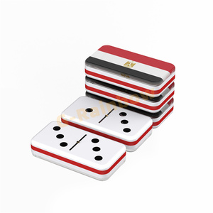 Nuevo Diseño de Dominó con la Bandera de Egipto Impresa, Color/Tamaño/Capa/Logotipo Personalizados, Juego de Dominó Doble 6 9 - Product Image 4