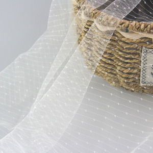 Tissu en dentelle brodée à pois doux pour jupe en <span class=keywords><strong>tulle</strong></span>, robe de mariée et décoration - Product Image 5