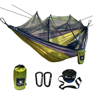 Hamac de camping portable <span class=keywords><strong>pliable</strong></span> pour 2 personnes Feistel, en nylon respirant 210T, avec <span class=keywords><strong>moustiquaire</strong></span> haute densité - Product Image 1