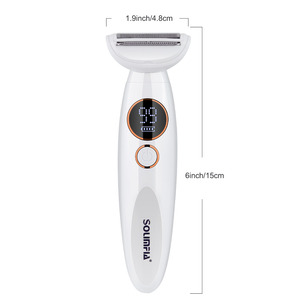 เครื่องโกนขนไฟฟ้า SOLIMPIA 5in1 สำหรับผู้หญิง ใช้ได้กับใบหน้า จมูก ขา พร้อมหัวโกนกำจัดขน - Product Image 2